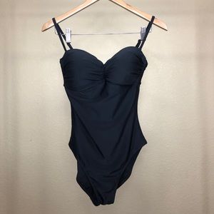 Black swimsuit/body suit w/ removable straps